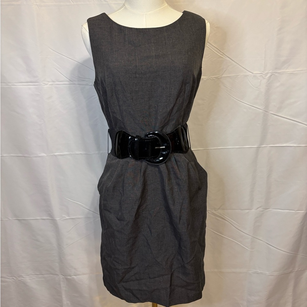 Y2K Speechless Gray‎ Chambray Belted Mini Dress Size 7